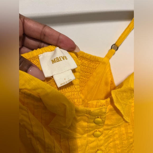 Anthropologie Maeve Arcadia Maxi Dress in marigold Size 0 - Picture 6 of 11